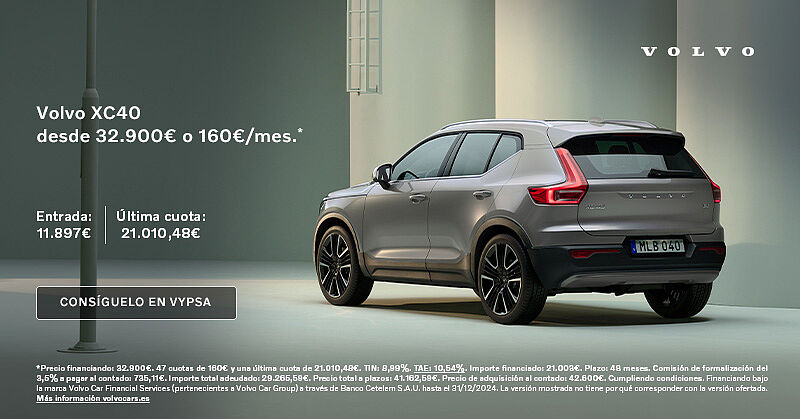 Volvo XC40 B3 mild hybrid desde 32.900€* o por 160€/mes**