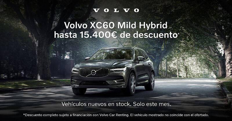 Nuevo Volvo XC60 Mild Hybrid con 15.400€ de descuento
