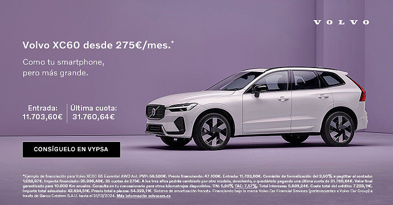 Volvo XC60 B5 desde 275 €/mes*